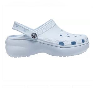 CROCS Women's Classic Platform Clog Mineral Blue